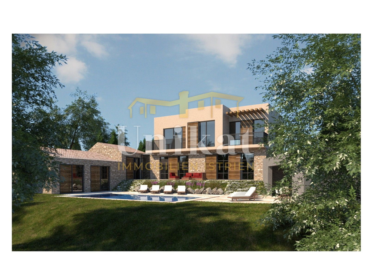 Villa con piscina immersa nella natura